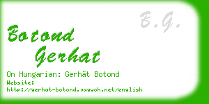 botond gerhat business card