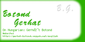 botond gerhat business card